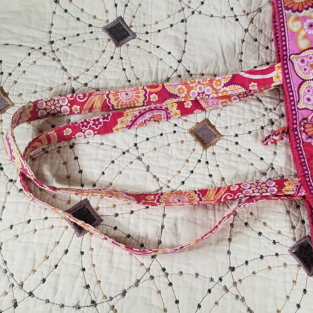 Euc Vera Bradley Raspberry Fizz Tote Bag - image 6